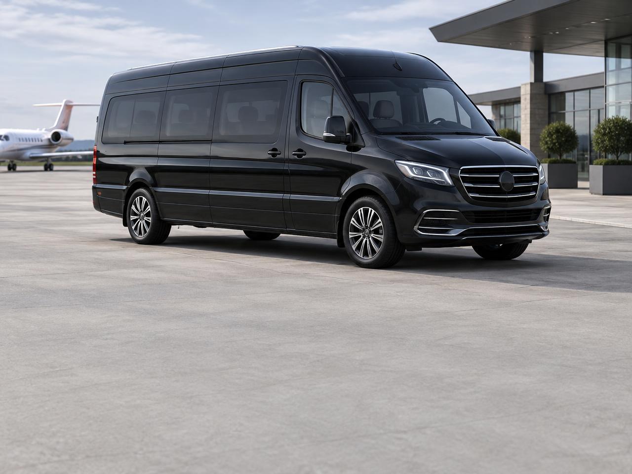Illustrative executive van, not the listed vehicle
